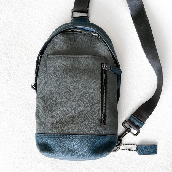 COACH Bleecker Leather Convertible Sling Body Bag - Picture 2 of 15